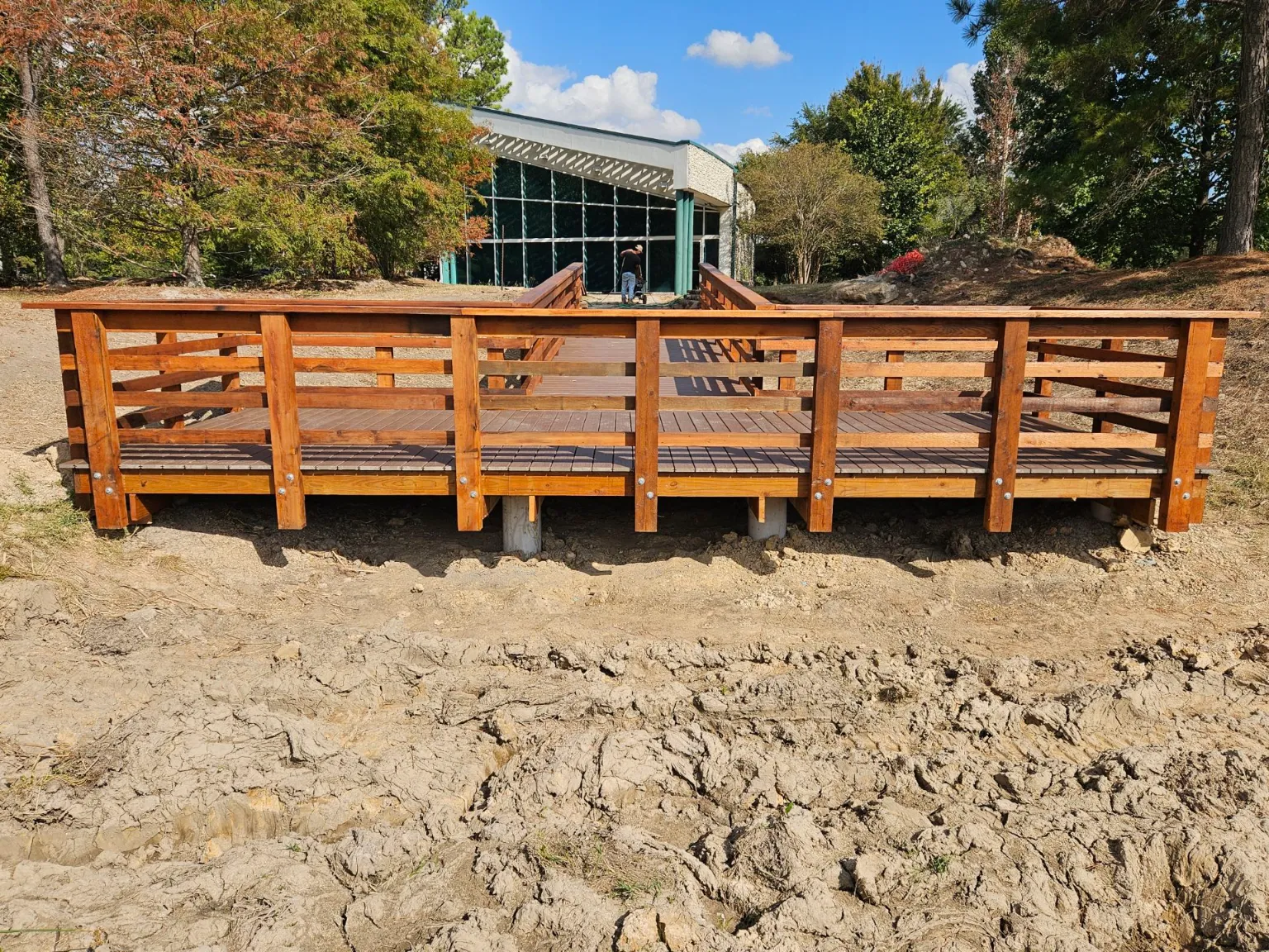 Elevation view of the Harris County Flood Control District pier